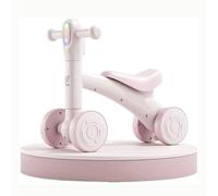 Trottinette Vélo d'équilibre 2 en 1, Roues silencieuses, Planche d'équilibre détachable, Ensemble de Jouets for Jeu intérieur et extérieur Voiture Twist(Roze,No Rocking Board)