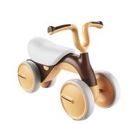 Trottinette Vélo d'équilibre for bébé sans pédales, 4 Roues, avec poignée élégante, Design Robuste et sûr for Les Enfants Voiture Twist(Brown)