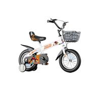 Trottinette Vélo for Enfants de 12 à 18 Pouces avec Roues d'entraînement, béquille, Cadre en Acier Durable, Plusieurs Couleurs, vélo for Enfants à Double Frein Voiture Twist(Oranje,12inch)