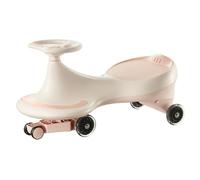 Trottinette Voiture Pivotante À Siège Large en Polyuréthane, Roues Silencieuses, Jouet À Enfourcher, À Utiliser Dès 3 Ans Voiture Twist(Roze)