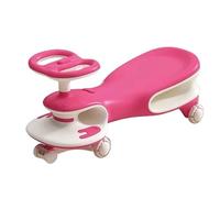 Trottinette Voiture pivotante avec Roues Clignotantes Anti-retournement, Jouets for Tout-Petits for Enfants garçons Filles, il Suffit de Tourner Voiture Twist(Roze)