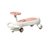 Trottinette Voiture pivotante for Enfants, Scooter à partir de 3 Ans, Roues Clignotantes, Ensemble de Jouets for Jeu intérieur et extérieur Voiture Twist(Princess Pink)