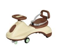 Trottinette Wiggle - Voiture à chevaucher for Enfants avec siège de Rangement, Roue silencieuse Anti-Renversement, for Tout-Petits garçons et Filles Voiture Twist(No Push Handle)