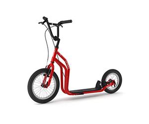Trottinette Yedoo City - a partir de 140 cm, jusqu'à 120 kg, avec des pneus 16“/12“- Trottinette Urbaine pour Adultes et Enfants avec béquille et Guidon réglable.