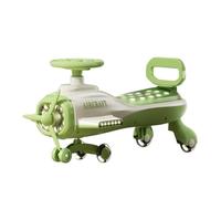 trottinettes Les Enfants montent en Voiture, en Avion, avec lumière Musicale et Roue Flash silencieuse, for véhicule Jouet intérieur/extérieur vélos Enfants(Groen)