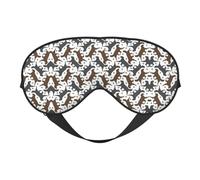 Trotting Masque de sommeil avec revêtement plat pour les yeux et les pattes de Retrievers Réversible