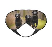 Trotting Masque de sommeil doux et respirant à revêtement plat avec empreintes de pattes pour les voyages, le travail de nuit et la méditation