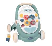 Trotty 3 en 1 - Little Smoby - Trotteur Bébé, Aide Marche, Tablette d'Activités, Poussette - Dès 12 Mois - Fabrication française