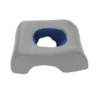 Trou Central moulé Portable Face, Salon de beauté Salon Home Support du Cou, pour la Famille, les Voyages, 28x21x10cm, Fibre de Polyester, Idéal pour le Spa, Sommeil Sujet (Bleu