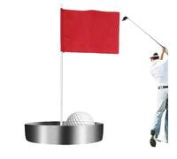 Trou de Golf, de Balle de Golf avec Drapeau, Tasse de Putting Cup Indoor Practice Training Aids, Putting Hole Putter Regulation Cup