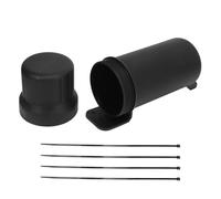 Trou de Montage Tube à Outils pour Moto, 7,8 mm/0,31 po Boîte de Rangement Étanche Universelle pour Outils avec Bandes Enroulables pour VTT UTV Camions Moto Tout-Terrain