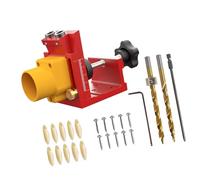 Trou de poche ergonomique comprenant une fonction de libération précise et rapide pour des opérations de connexion efficaces du bois, guide de perçage coudé pour le travail du bois