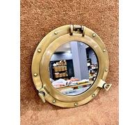 Trou de port en laiton antique, hublot en laiton nautique pour fenêtre, mur, décoration d'intérieur, cadeau | Décoration murale