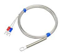 Trou de Thermocouple de Type K Patch 6mm, type de joint de résistance thermique, capteur de température, fil de protection en acier inoxydable, Type E(K Type 5M)