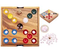 Trou du Cochon - Pig Hole - Jeu familial - Ecologique - 60 cochons céramique - Dé et Coffret en bois - 350440 - 6 ans +