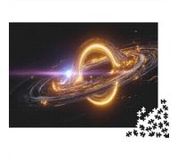Trou Noir Puzzle 1000 Pièces pour Adultes Étoile à Neutrons pour L'accrocher Une Fois L'assemblage Terminé Puzzle Pixel Art De l'art De La Décoration Moderne Multi-Colour 1000pcs (75x50cm)