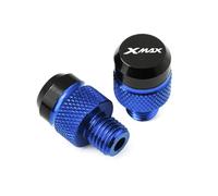 Trou rétroviseur Moto vis Pour XMAX 300 400 125 150 Accessoires En Aluminium Pour Motos : Vis Et Boulons Pour Bouchons De Trous Rétroviseurs(Blue)