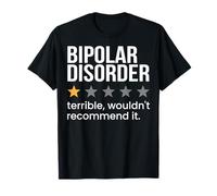 Trouble bipolaire Note une étoile Sensibilisation au trouble bipolaire T-Shirt