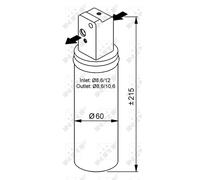 Trouble D'Air Climatique NRF Pour Saab 9-5 Combi YS3E
