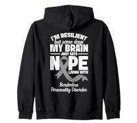 Trouble de la personnalité Limite Ruban Gris BPD résilient Sweat à Capuche