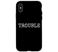 Trouble Fou Fauteur de Troubles Problème Stress Coque pour iPhone X/XS