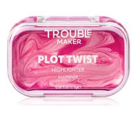 Trouble Maker Plot Twist Cream Highlight enlumineur crémeux solide teinte Spiralling Pink 2.5 g