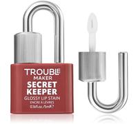 Trouble Maker Secret Keeper Lip Gloss Stain encre à lèvres pour un effet longue tenue teinte Trickish Caramel Nude 5 ml