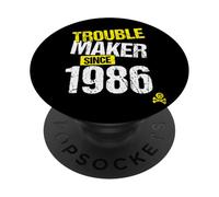 Trouble Maker Since 1986 - Année de Naissance de Sarcastic Joke PopSockets PopGrip Adhésif