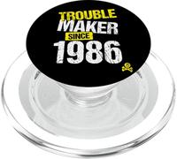 Trouble Maker Since 1986 - Année de Naissance de Sarcastic Joke PopSockets PopGrip pour MagSafe