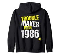 Trouble Maker Since 1986 - Année de Naissance de Sarcastic Joke Sweat à Capuche