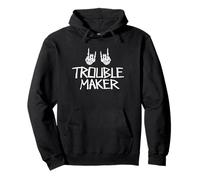 Troublemaker Squelette Rock on Punk Rebel Garçons Filles Enfants Sweat à Capuche