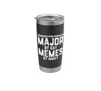 Troubles de la communication Majeur par jour Memes By Night Discours Gobelet isotherme en acier inoxydable double paroi
