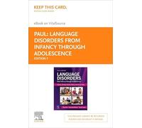 Troubles du langage de l'enfance à l'adolescence - Elsevier eBook sur VitalSource (carte d'accès au détail) : écouter, parler, lire, écrire et communiquer