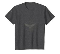 Troupeau de Chasse Colombe - Aventure d'observation des Oiseaux T-Shirt, Enfant, Chiné Foncé, 10 Ans