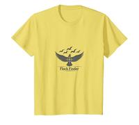 Troupeau de Chasse Colombe - Aventure d'observation des Oiseaux T-Shirt, Enfant, Citron, 8 Ans