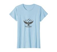 Troupeau de Chasse Colombe - Aventure d'observation des Oiseaux T-Shirt, Femme, Bleu Céleste, L