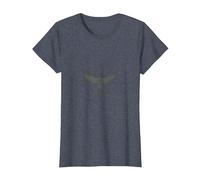 Troupeau de Chasse Colombe - Aventure d'observation des Oiseaux T-Shirt, Femme, Bleu Chiné, L