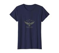 Troupeau de Chasse Colombe - Aventure d'observation des Oiseaux T-Shirt, Femme, Bleu Marine, XS