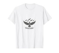 Troupeau de Chasse Colombe - Aventure d'observation des Oiseaux T-Shirt, Homme, Blanc, 5XL