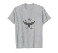 Troupeau de Chasse Colombe - Aventure d'observation des Oiseaux T-Shirt, Homme, Gris Chiné, XXL