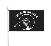 Trous dans un drapeau de club pour chambre d'adolescent, drapeaux cool double face, décoration murale pour chambre de filles 0,9 x 1,5 m, tapisserie de club trous dans un pour suspendre au mur