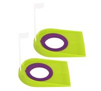 Trous D'entraînement De Frappe - Système De en Plastique Léger, Marqueur De Mât De Drapeau Réaliste, Entraîneur De Golf Intérieur Et Extérieur, Outil De Mise Au Point Précise avec Placement F