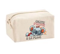 Trouse Multifonction Colette Koala à la Plage | Trousse Scolaire Fournitures Bureau Maquillage Idée Cadeau Collègue Noël Anniversaire