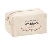 Trouse Multifonction Comédienne au Top | Trousse Scolaire Maquillage Idée Cadeau Collègue Noël Anniversaire | Trousse pour Fournitures Scolaires et de Bureau