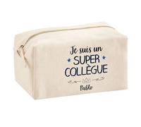 Trouse Multifonction Pablo Super Collègue | Trousse Scolaire Fournitures Bureau Maquillage Idée Cadeau Collègue Noël Anniversaire