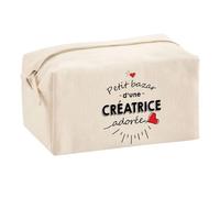 Trouse Multifonction Petit Bazar d'une Créatrice adorée | Trousse Scolaire Fournitures Bureau Maquillage Idée Cadeau Collègue Noël Anniversaire