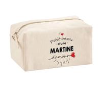 Trouse Multifonction Petit Bazar d'une Martine d'amour | Trousse Scolaire Fournitures Bureau Maquillage Idée Cadeau Collègue Noël Anniversaire