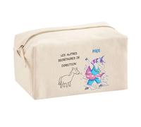 Trouse Multifonction Secrétaire de Direction Les Autres vs Moi | Trousse Scolaire Maquillage Idée Cadeau Collègue Noël Anniversaire | Trousse pour Fournitures Scolaires et de Bureau