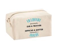 Trouse Multifonction Un Libraire Formidable | Trousse Scolaire Maquillage Idée Cadeau Collègue Noël Anniversaire | Trousse pour Fournitures Scolaires et de Bureau