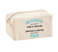 Trouse Multifonction Une Maîtresse Formidable | Trousse Scolaire Maquillage Idée Cadeau Collègue Noël Anniversaire | Trousse pour Fournitures Scolaires et de Bureau